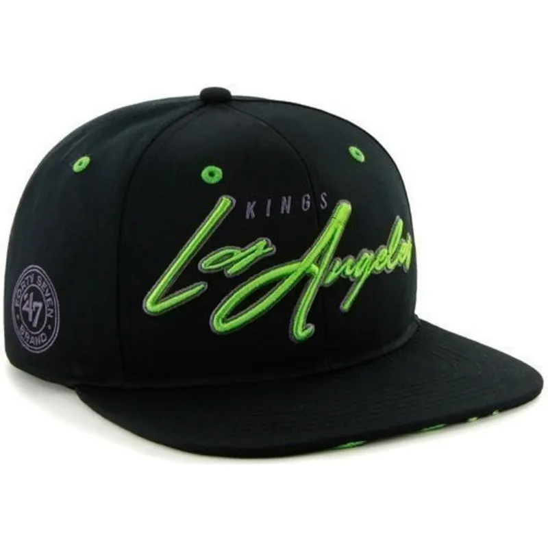 cepice-rovna-cerna-snapback-los-angeles-kings-nhl-47-brand