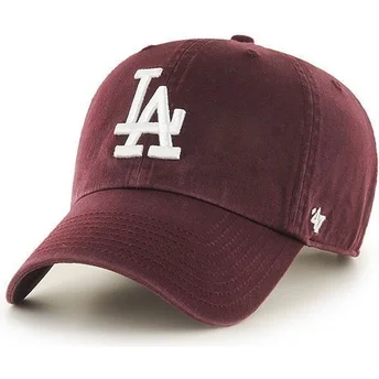 cepice-zaoblena-cervena-nastavitelny-pasek-los-angeles-dodgers-mlb-47-brand