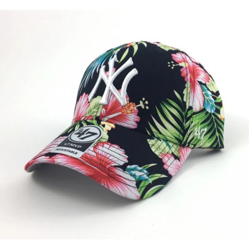 new-york-yankees-mlb-mehrfarbige-kappe-mit-blumenmuster-von-47-brand