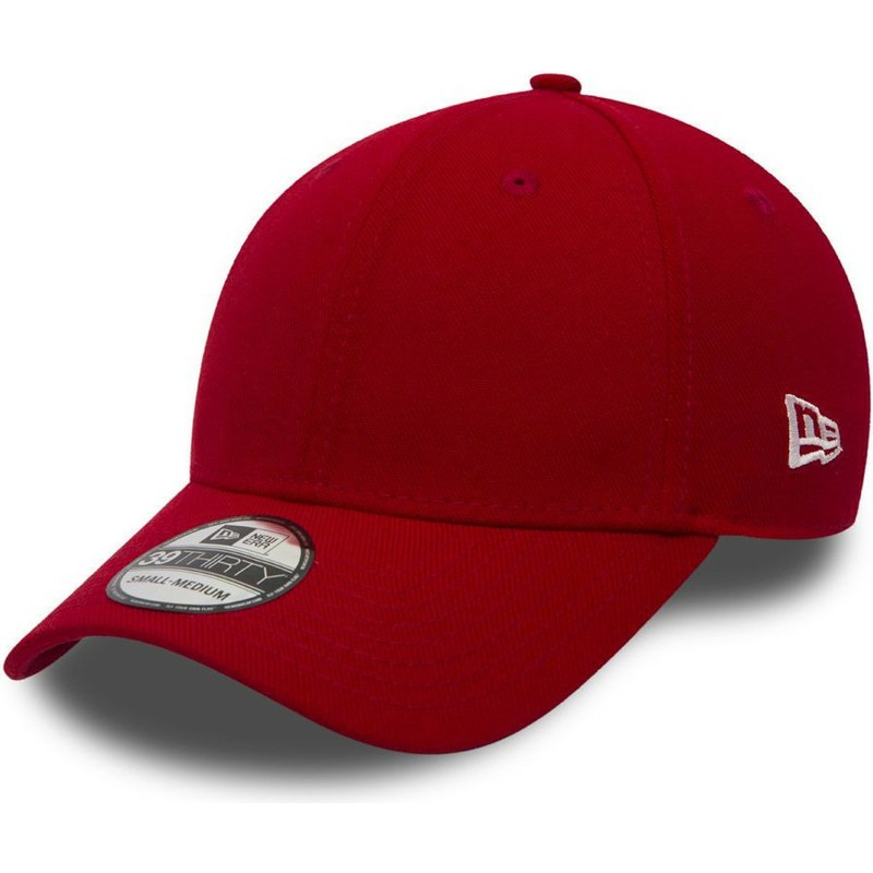 new-era-curved-brim-39thirty-basic-flag-fitted-cap-rot