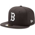 new-era-flat-brim-59fifty-essential-boston-red-sox-mlb-fitted-cap-schwarz