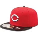 59fifty-authentic-on-field-cincinnati-reds-mlb-new-era-rote-eng-anliegende-flache-kappe