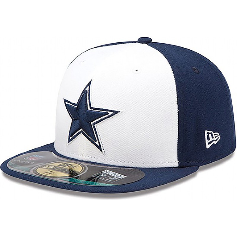 new-era-flat-brim-59fifty-authentic-on-field-game-dallas-cowboys-nfl-fitted-cap-blau