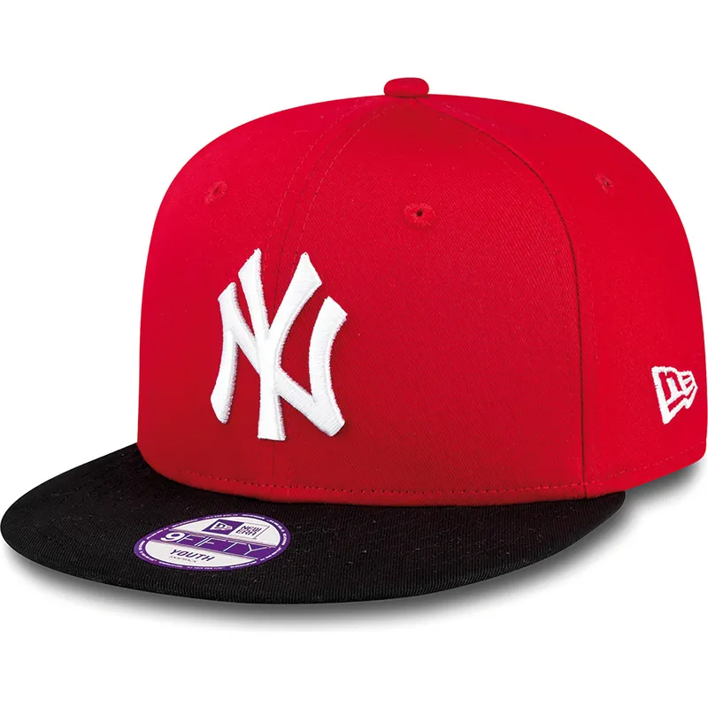 cepice-rovna-cervena-snapback-pro-deti-9fifty-cotton-block-new-york-yankees-mlb-new-era