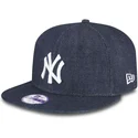 new-era-new-york-yankees-mlb-9fifty-essential-denim-snapback-kinderkappe-in-marineblau